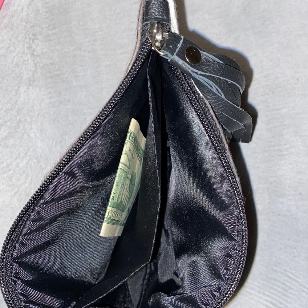 New Handmade Real Cowhide Wristlet Clutch Wallet Double Side Hair On#5543 - Picture 5 of 6